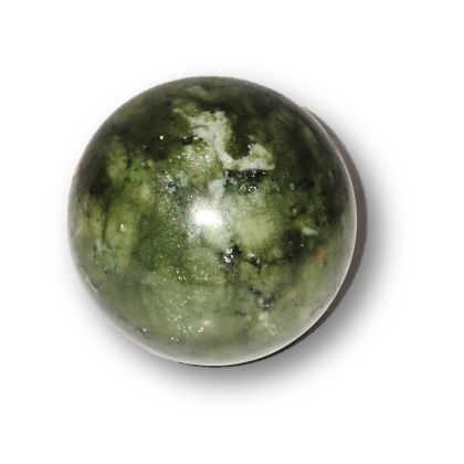 Edelstein Kugel grüne Jade, Steinkugel N194