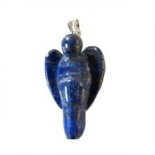 Lapislazuli Engel Anhänger, Kettenanhänger mit Öse, Edelsteinengel