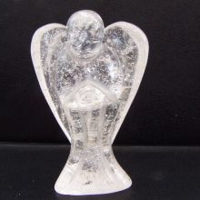 Bergkristall Engel Figur, Edelsteinengel , dein persönlicher Schutzengel oder Glücksbringer, ca.5 cm