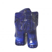 Lapis Elefant, Lapis-Lazuli Stein Tier Elefant, Edelsteintier, Tier Figur Handarbeit, Dekoration, ca. 5 cm