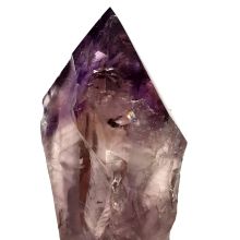 Amethyst Spitze auf Ständer, Edelstein Spitze poliert, Therapiestein, Dekoration, Kristallspitze, N744