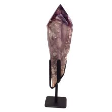 Amethyst Spitze auf Ständer, Edelstein Spitze poliert, Therapiestein, Dekoration, Kristallspitze, N744