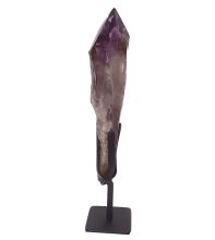 Amethyst Spitze auf Ständer, Edelstein Spitze poliert, Therapiestein, Dekoration, Kristallspitze, N744