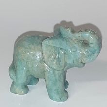 Elefant aus Amazonit, Feng-Shui Glücksbringer