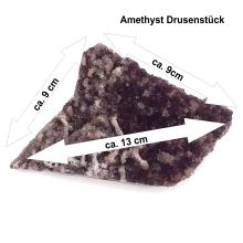 Amethyst-Edelstein Drusenstück aus der Türkei, flach liegender Amethyst, zur Dekoration, für Sammler | N235