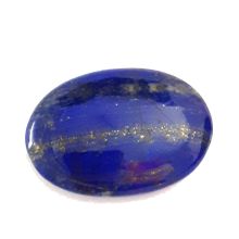 Lapislazuli Seifenstein, Lapis-Edelstein, oval, polierter Handschmeichler Massagestein, Dekoration, N60