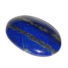 Lapislazuli Seifenstein, Lapis-Edelstein, oval, polierter Handschmeichler Massagestein, Dekoration, N60