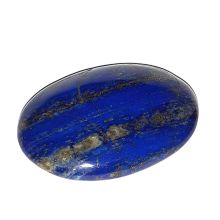 Lapislazuli Seifenstein, Lapis-Edelstein, oval, polierter Handschmeichler Massagestein, Dekoration, N60