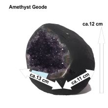 Amethyst-Geode aus Uruguay, dunkel violette Kristall Geode, traumhafter Amethyst N170