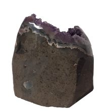 Amethyst-Geode aus Uruguay, exclusive dunkel violette Kristall Geode, traumhaftes Amethyst Standobjekt N144