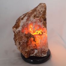 Achat Edelstein Lampe | Schöne Lampen Front poliert | Echte Naturstein Leuchte aus Achatstein, N232