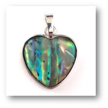 Muschelschmuck Paua, Abalone Herzen