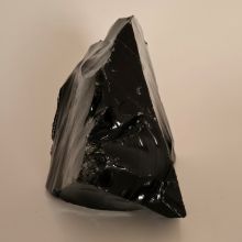 Obsidian Natur Rohstein Brocken, Edelstein Osidian schwarz, Vulkanglas, N927