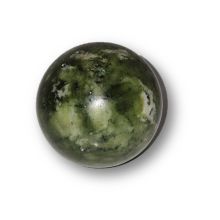 Edelstein Kugel grüne Jade, Steinkugel N194